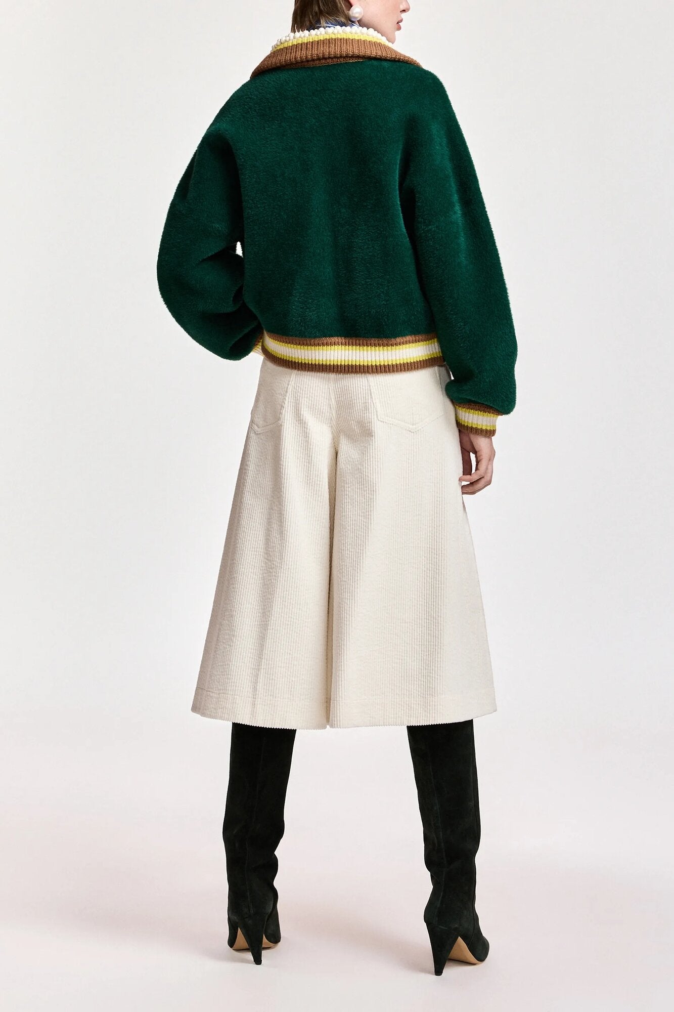 Kamore Knit With Collar cardigan – Combo1 Forest Whisper